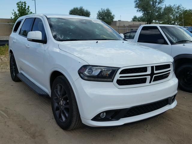 1C4SDJCTXFC167921 - 2015 DODGE DURANGO R/ WHITE photo 1