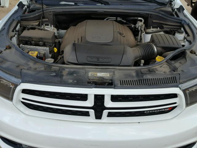 1C4SDJCTXFC167921 - 2015 DODGE DURANGO R/ WHITE photo 7