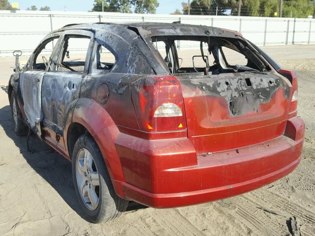 1B3HB48B37D101662 - 2007 DODGE CALIBER SX RED photo 3