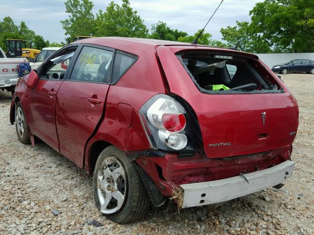 5Y2SP6E81AZ414844 - 2010 PONTIAC VIBE RED photo 3