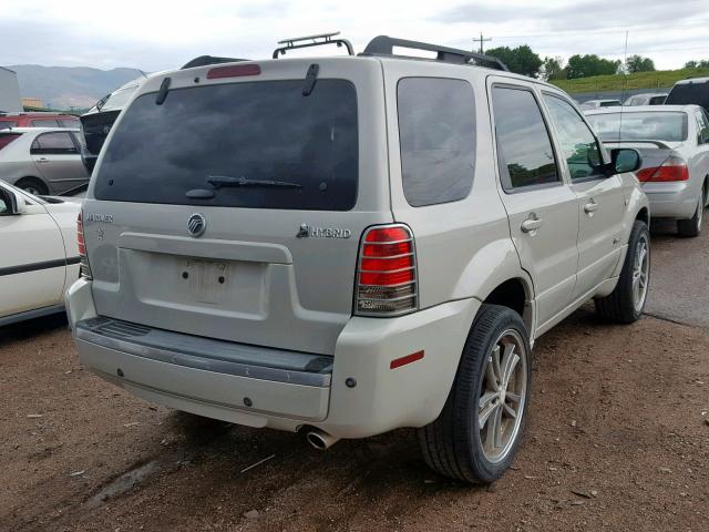 4M2CU39H27KJ03067 - 2007 MERCURY MARINER HE BEIGE photo 4