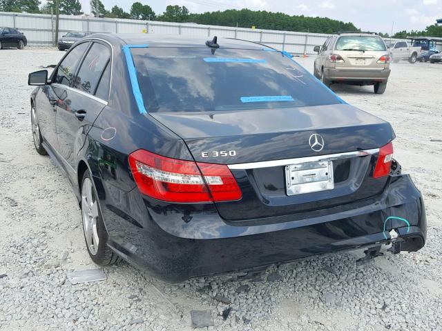 WDDHF5GB2BA513310 - 2011 MERCEDES-BENZ E 350 BLACK photo 3