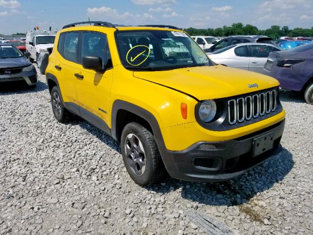 ZACCJBAT9FPC38298 - 2015 JEEP RENEGADE S YELLOW photo 1