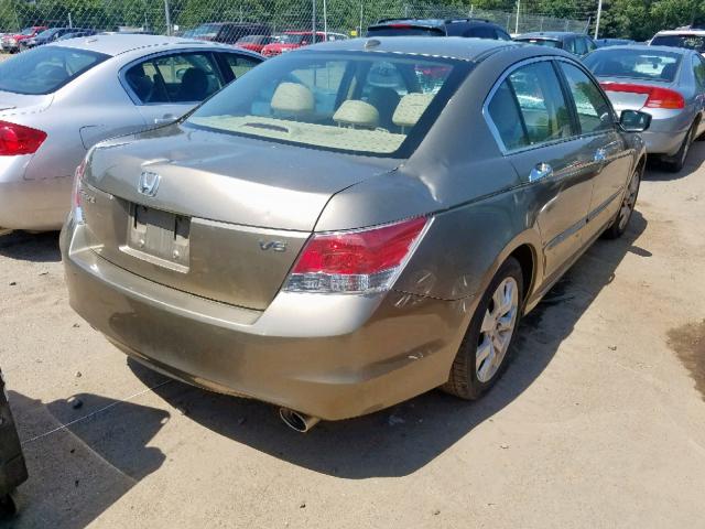 1HGCP3F84AA017775 - 2010 HONDA ACCORD EXL GOLD photo 4