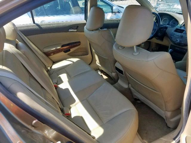 1HGCP3F84AA017775 - 2010 HONDA ACCORD EXL GOLD photo 6