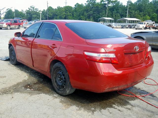 4T1BE46K07U100057 - 2007 TOYOTA CAMRY NEW RED photo 3