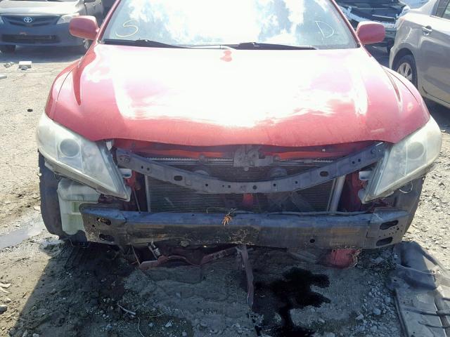 4T1BE46K07U100057 - 2007 TOYOTA CAMRY NEW RED photo 9