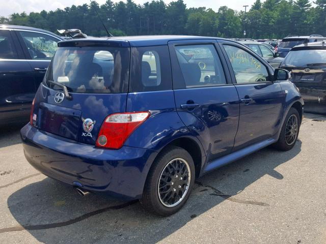 JTKKT624860155125 - 2006 TOYOTA SCION XA BLUE photo 4