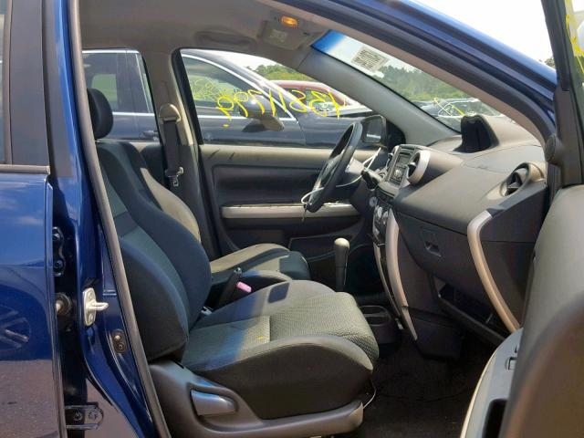 JTKKT624860155125 - 2006 TOYOTA SCION XA BLUE photo 5