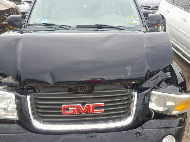 1GKDT13S352256189 - 2005 GMC ENVOY BLACK photo 7