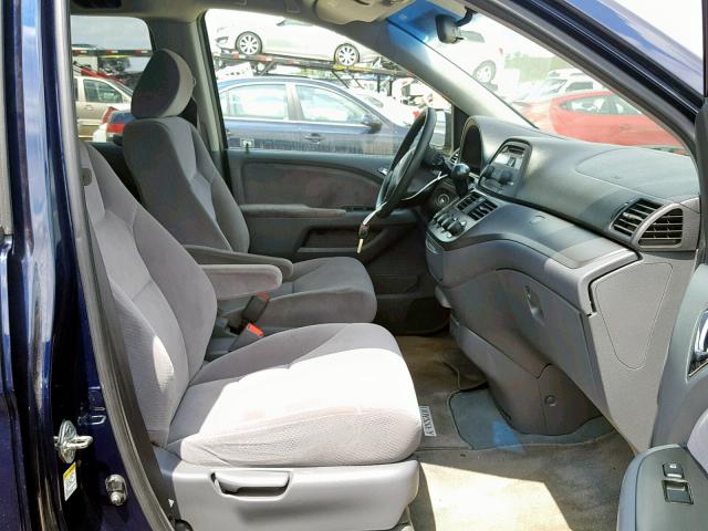 5FNRL38237B038114 - 2007 HONDA ODYSSEY LX BLUE photo 5