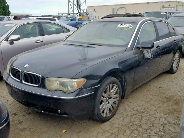 WBAGN634X2DR00138 - 2002 BMW 745 LI BLACK photo 2