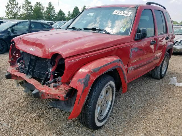 1J4GL58K73W623555 - 2003 JEEP LIBERTY LI RED photo 2