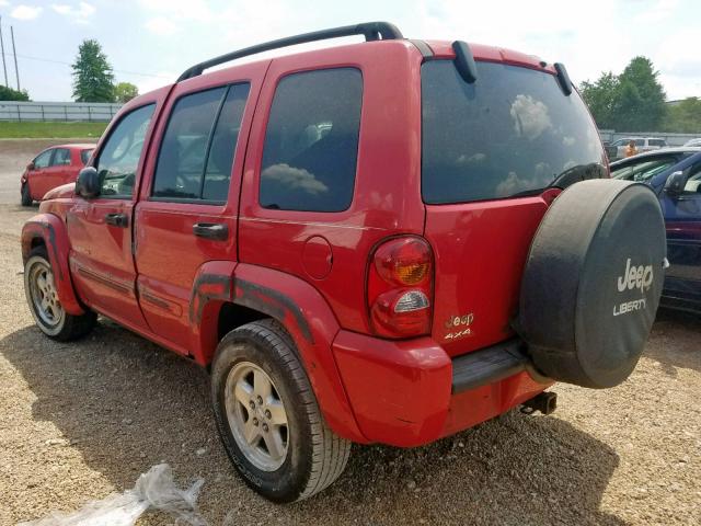 1J4GL58K73W623555 - 2003 JEEP LIBERTY LI RED photo 3