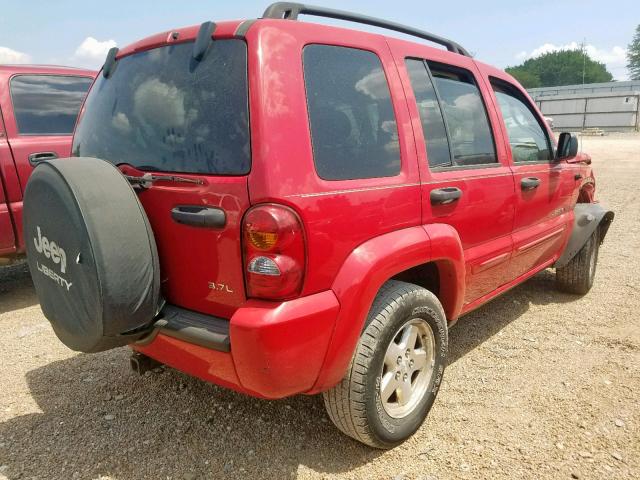 1J4GL58K73W623555 - 2003 JEEP LIBERTY LI RED photo 4