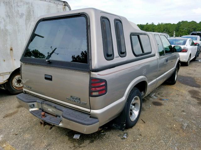 1GCCS19W5Y8206478 - 2000 CHEVROLET S TRUCK S1 SILVER photo 4