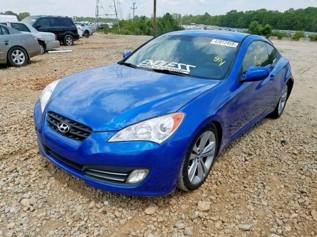 KMHHU6KH3AU013411 - 2010 HYUNDAI GENESIS CO BLUE photo 2