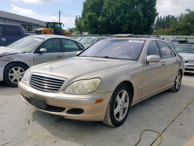 WDBNG75J84A415769 - 2004 MERCEDES-BENZ S 500 GOLD photo 2