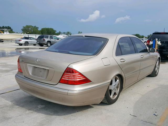 WDBNG75J84A415769 - 2004 MERCEDES-BENZ S 500 GOLD photo 4