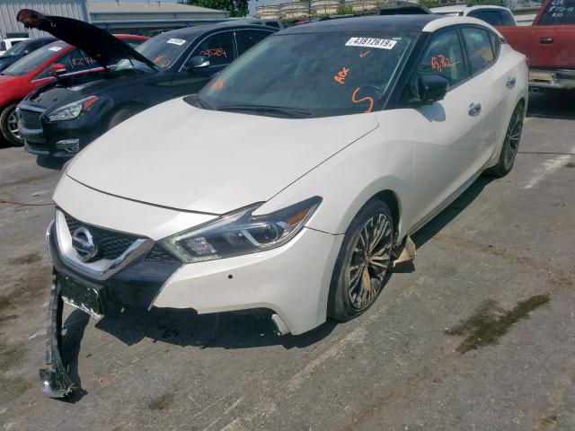 1N4AA6AP2HC401081 - 2017 NISSAN MAXIMA 3.5 WHITE photo 2