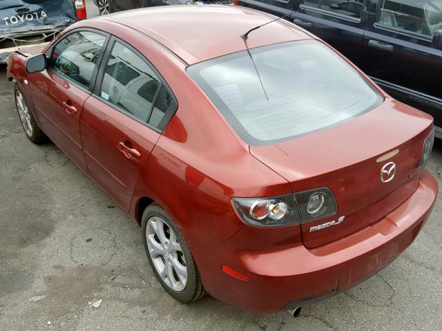 JM1BK32G791217907 - 2009 MAZDA 3 I RED photo 3