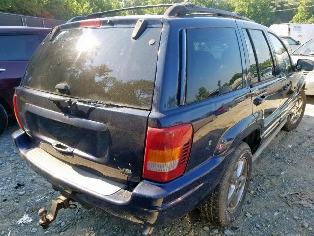 1J8GW68J74C297908 - 2004 JEEP GRAND CHER BLUE photo 4