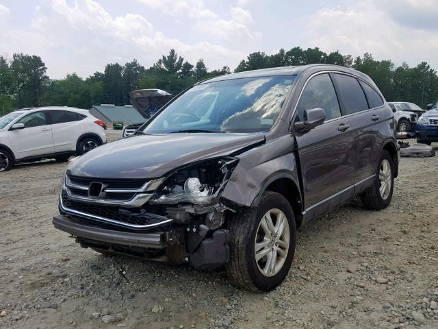 5J6RE4H70AL044172 - 2010 HONDA CR-V EXL GRAY photo 2