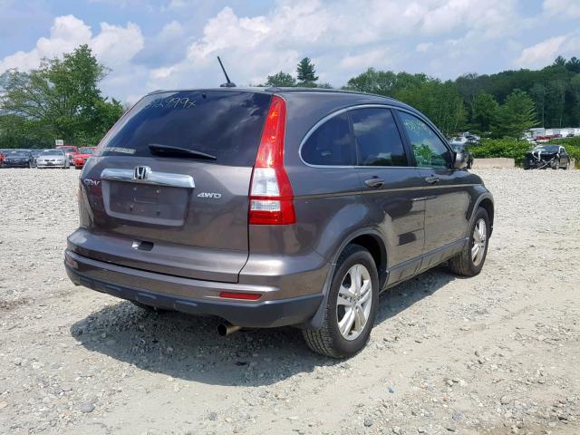 5J6RE4H70AL044172 - 2010 HONDA CR-V EXL GRAY photo 4