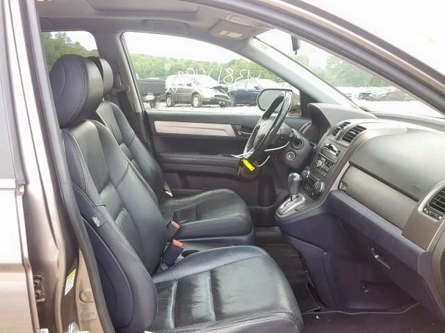 5J6RE4H70AL044172 - 2010 HONDA CR-V EXL GRAY photo 5