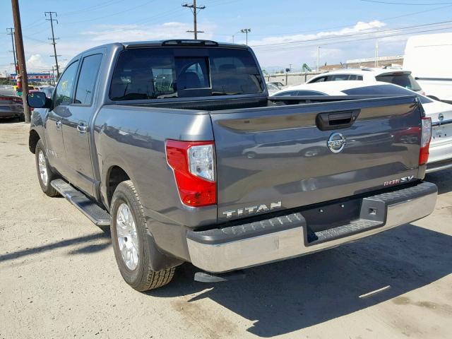 1N6AA1EK0JN548650 - 2018 NISSAN TITAN S GRAY photo 3