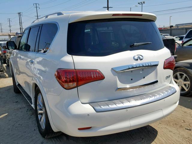 JN8AZ2ND1H9830354 - 2017 INFINITI QX80 BASE WHITE photo 3