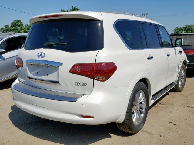 JN8AZ2ND1H9830354 - 2017 INFINITI QX80 BASE WHITE photo 4