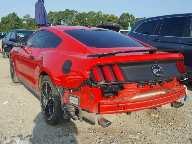 1FA6P8CF8G5267765 - 2016 FORD MUSTANG GT RED photo 3