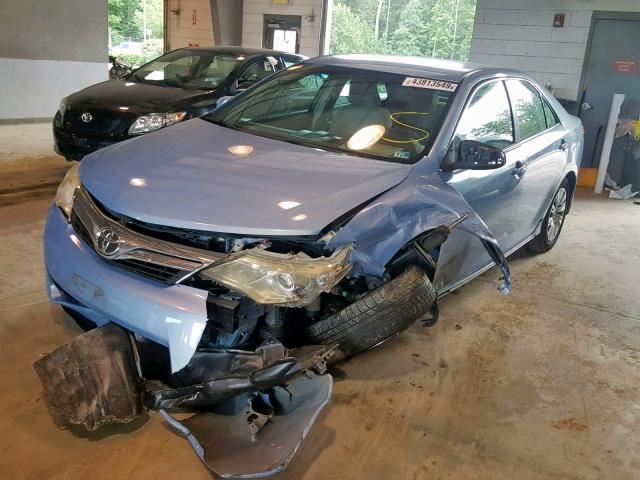 4T4BF1FK0CR173876 - 2012 TOYOTA CAMRY BASE BLUE photo 2