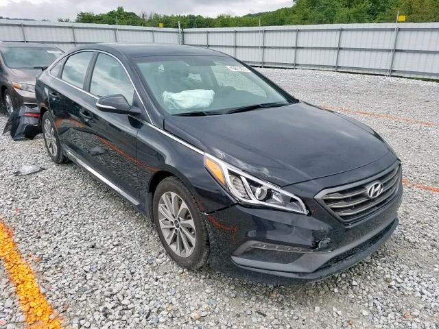 5NPE34AF4HH558519 - 2017 HYUNDAI SONATA SPO BLACK photo 1