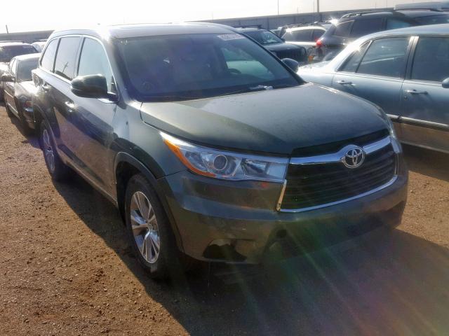 5TDJKRFH4ES047598 - 2014 TOYOTA HIGHLANDER BLUE photo 1