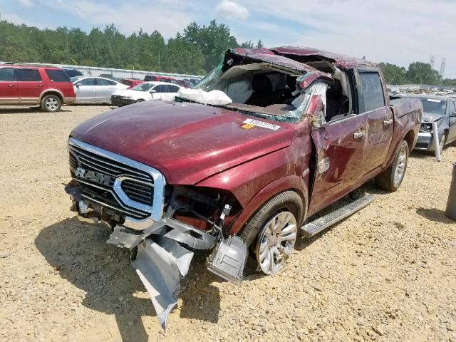 1C6RR7PT1HS757261 - 2017 RAM 1500 LONGH MAROON photo 2