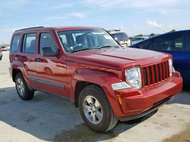 1C4PJLAK0CW159339 - 2012 JEEP LIBERTY SP BURGUNDY photo 1