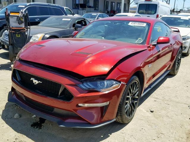 1FA6P8CF3J5172537 - 2018 FORD MUSTANG GT RED photo 2