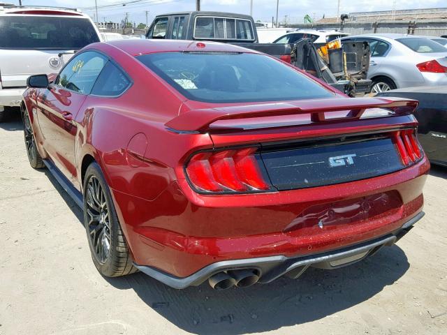 1FA6P8CF3J5172537 - 2018 FORD MUSTANG GT RED photo 3