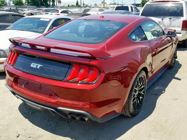 1FA6P8CF3J5172537 - 2018 FORD MUSTANG GT RED photo 4