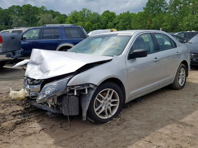 3FAHP0GA0BR337564 - 2011 FORD FUSION S SILVER photo 2