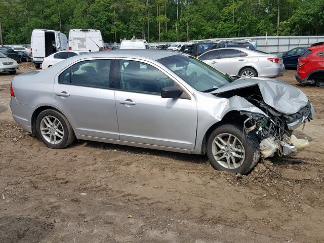 3FAHP0GA0BR337564 - 2011 FORD FUSION S SILVER photo 9