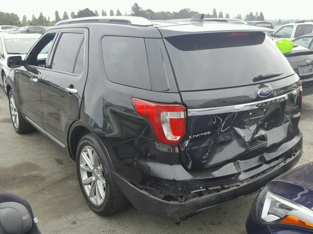 1FM5K7F86GGB27726 - 2016 FORD EXPLORER L BLACK photo 3