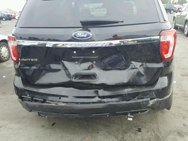 1FM5K7F86GGB27726 - 2016 FORD EXPLORER L BLACK photo 9