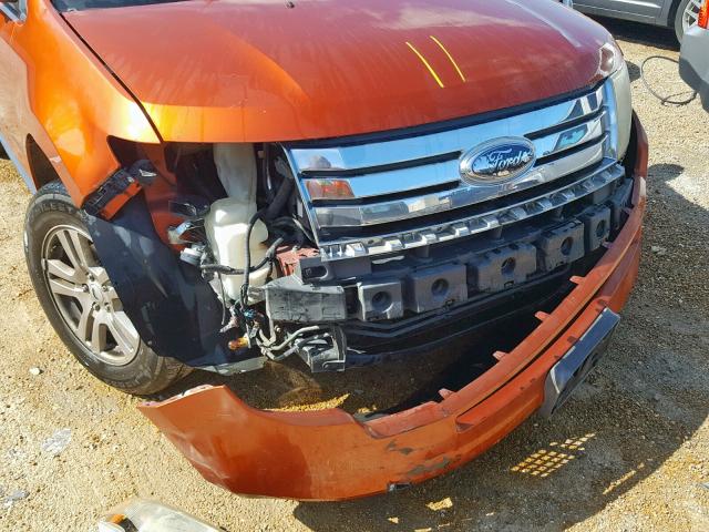 2FMDK36C87BA55931 - 2007 FORD EDGE SE ORANGE photo 9