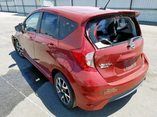 3N1CE2CP3FL406405 - 2015 NISSAN VERSA NOTE RED photo 3