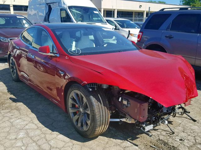 5YJSA1E45KF330826 - 2019 TESLA MODEL S Qırmızı foto 1