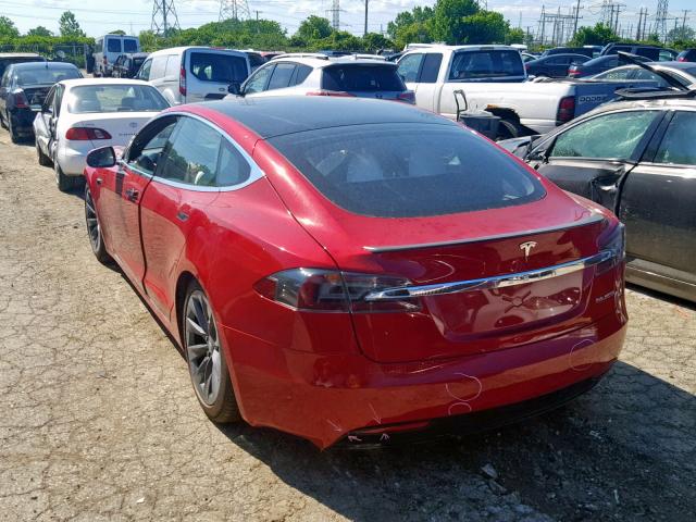 5YJSA1E45KF330826 - 2019 TESLA MODEL S Qırmızı foto 3