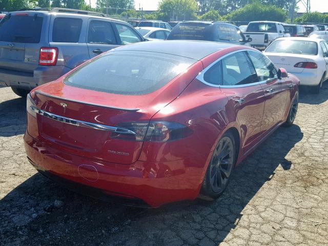 5YJSA1E45KF330826 - 2019 TESLA MODEL S Qırmızı foto 4